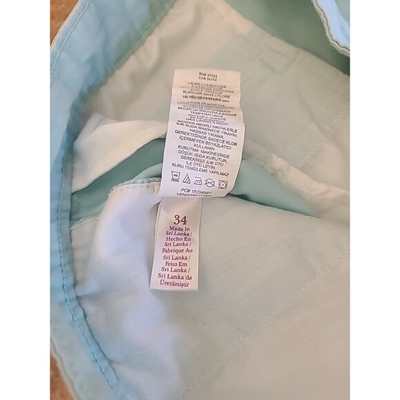 Original Penguin By Munsingwear Shorts Mens 34 Aqua 9" Inseam Chino Flat Front - Picture 4 of 8